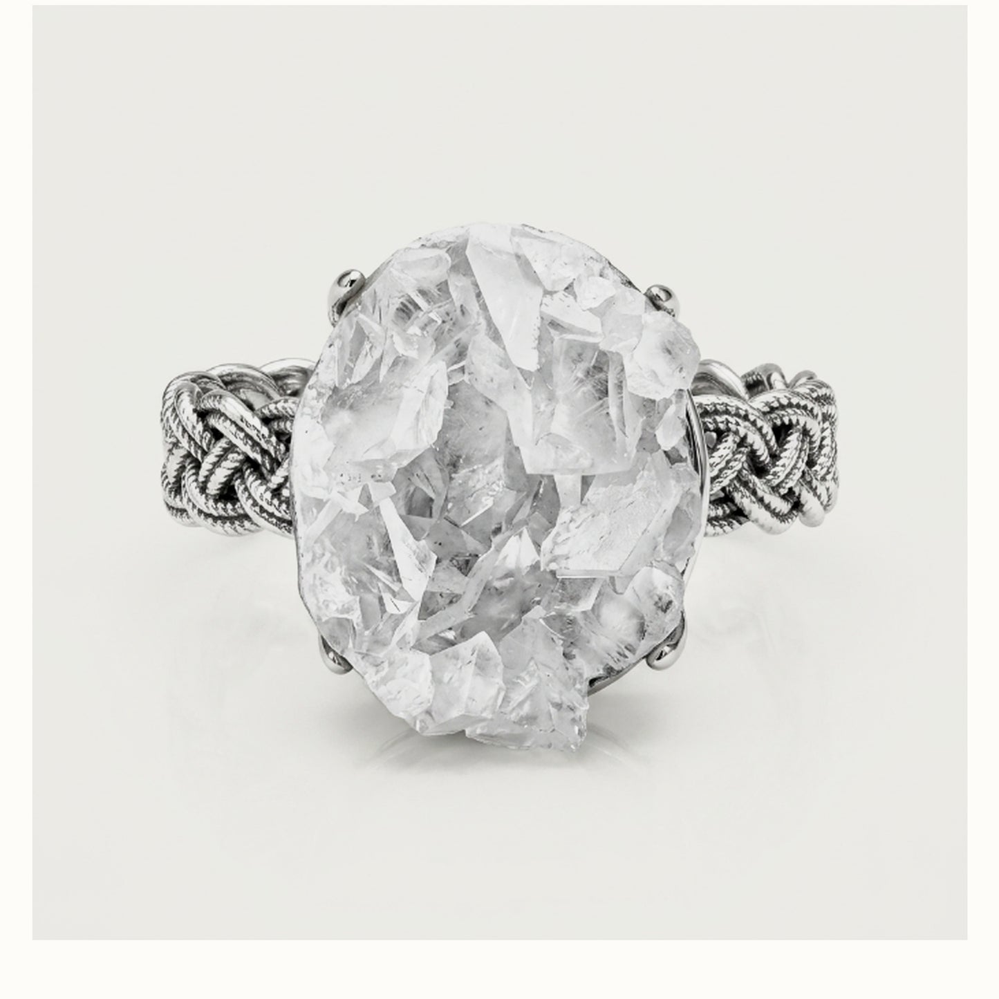 Cloud Crown - One-of-One Raw Mineral Ring